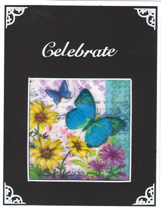 Vintage Hues Vellum Card Kit Butterfly Daisies