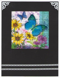 Vintage Hues Vellum, Butterfly Daisies