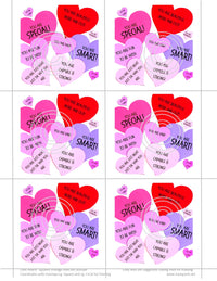 Candy Hearts Squares, Vintage Hue Acetate