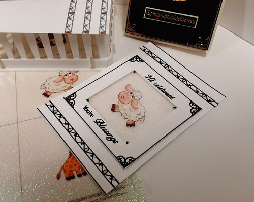 Cartoon Animals 2 Squares, Vintage Hue Acetate