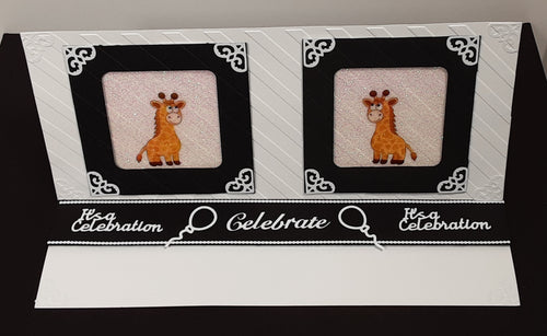 Celebrate Greeting Outline Sticker  1787