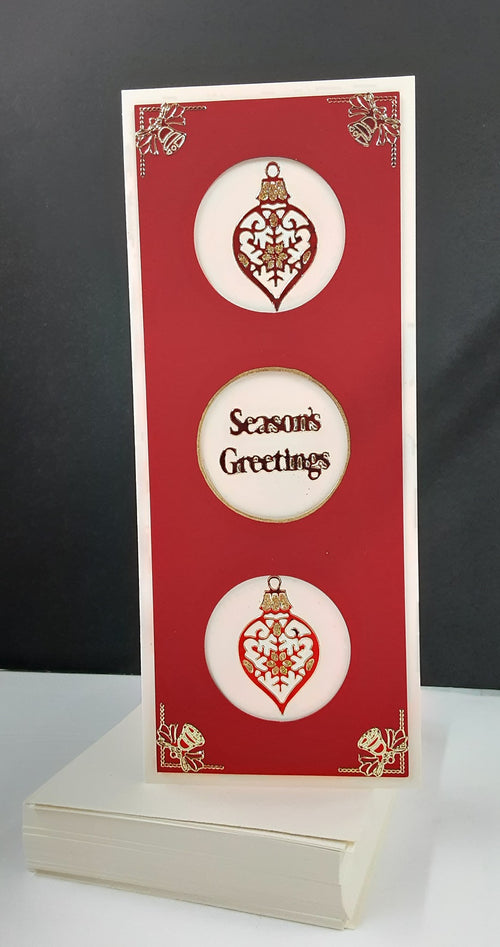 Christmas Bells Corners Outline Sticker   2735