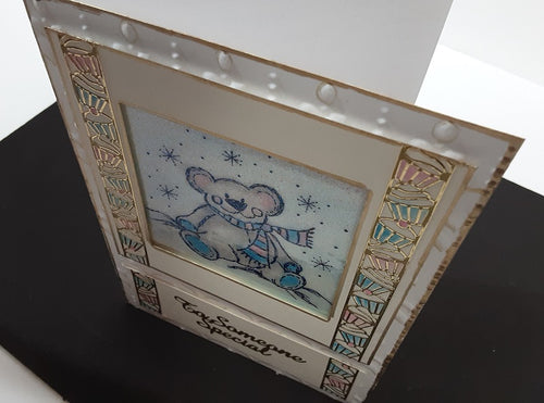 Cupcakes-Hearts Ribbon Lace Outline Sticker  DD5555