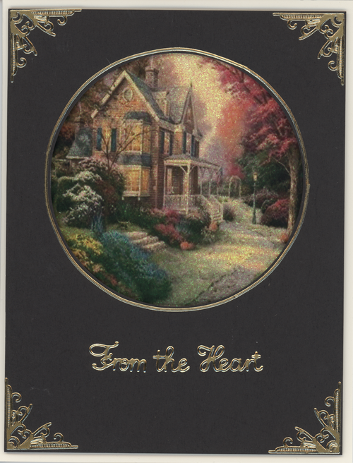 Country Cottages Squares Vintage Hues Acetate