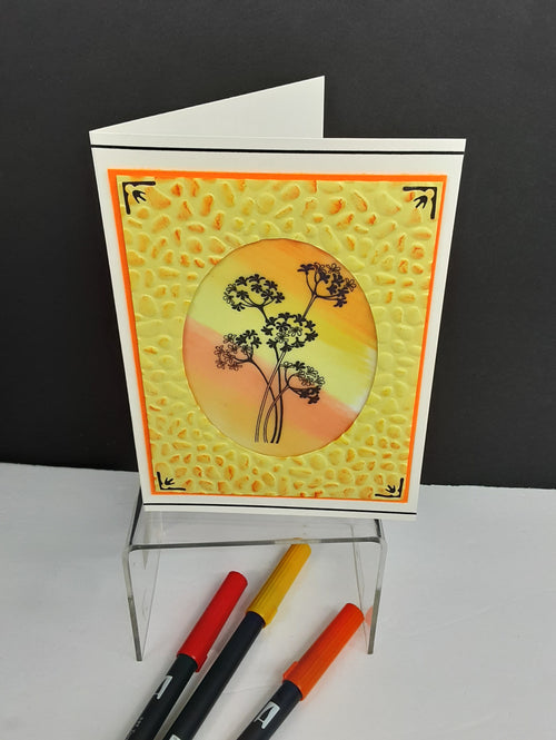 Crossing Chrysanthemums Cut-N-Create Print AS-1511CCP