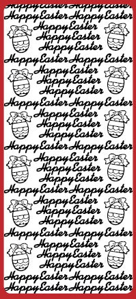 Happy Easter Outline Sticker  DD2751