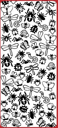Crawlies...  butterflies, bugs, dragonflies & more! Outline Sticker  DD5404