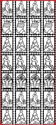 Christmas Sealers Outline Sticker  DD7092