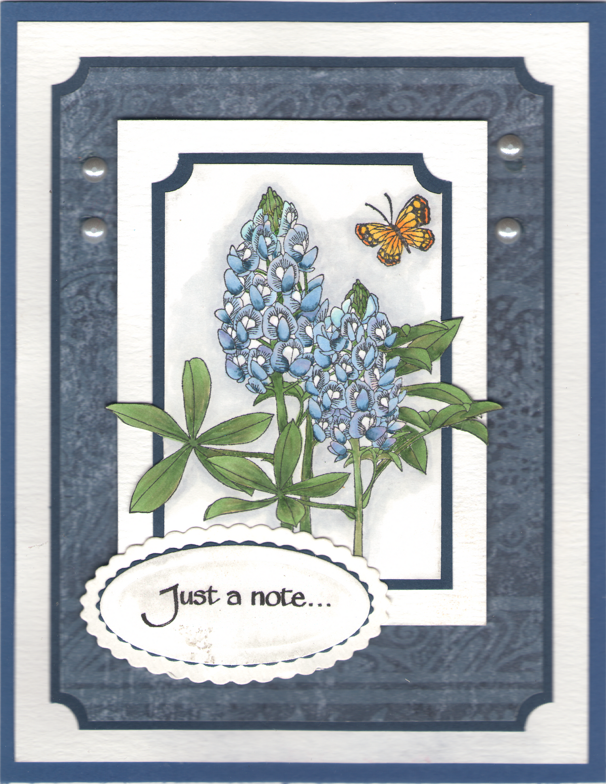 Dear Friend Butterfly and Bluebonnet Framed Stamp Kit  ES-56501KIT