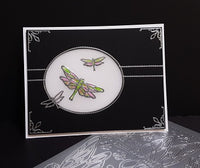 Dragonfly Outline Sticker, 4503