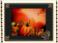 GlitterFilm & Vintage Hues 12 Card Kit Fall Pumpkin Scene