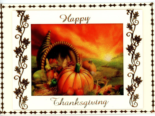 GlitterFilm & Vintage Hues 12 Card Kit Fall Pumpkin Scene