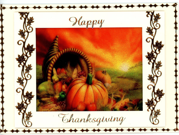 GlitterFilm & Vintage Hues 12 Card Kit Fall Pumpkin Scene