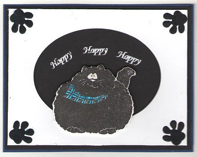 Black Fat Cat Stamp 8310 K
