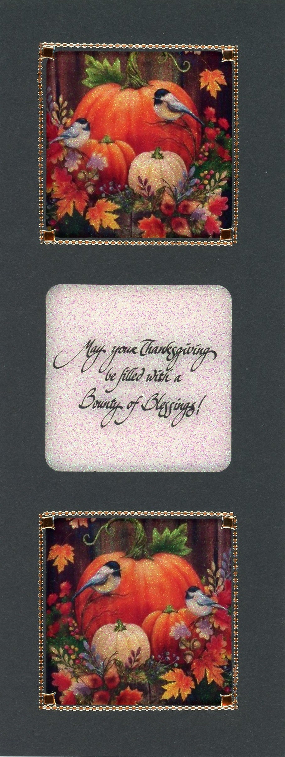 GlitterFilm & Vintage Hues 12 Slimline Card Kit Fall Feathered Friends