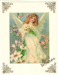 Vintage Hues Vellum, Floral Angel