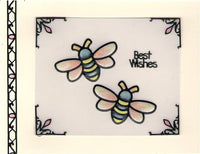 Vellum Cardstock 12 Card Kit Flowers & Bees
