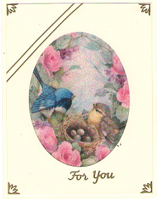 GlitterFilm & Vintage Hues 12 Card Kit Baby Bird Ovals