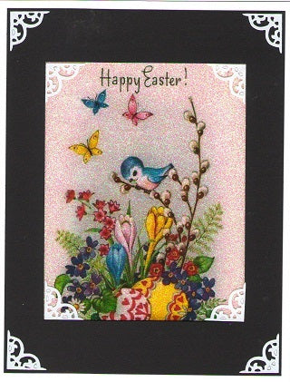 GlitterFilm & Vintage Hues 12 Card Kit Happy Easter