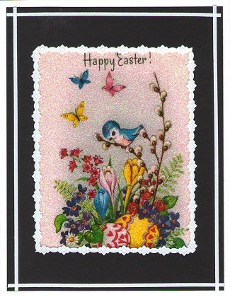 GlitterFilm & Vintage Hues 12 Card Kit Happy Easter