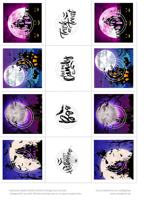 Vintage Hues Vellum, Halloween Spells