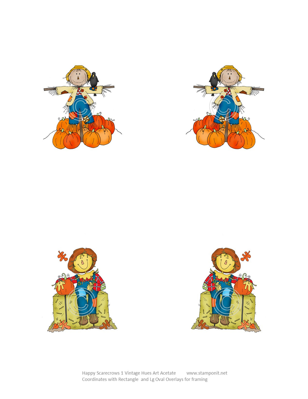 Happy Scarecrows 1, Vintage Hue Acetate