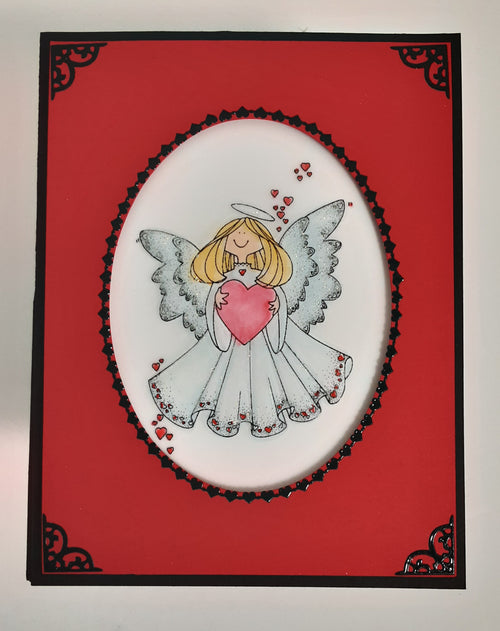 Flexible Heart Borders Outline Sticker  DD6343