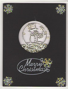 Heartfelt Snowman Outline Sticker  2182