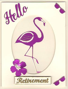 Flamingos Outline Sticker  4021