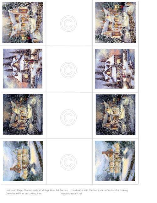 Holiday Cottages Slimline Vintage Hue Acetate