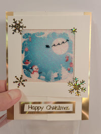 Christmas Greetings small Outline Sticker  DD2719