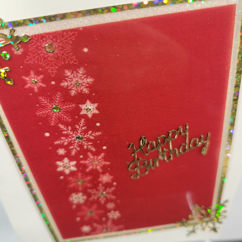 Happy Birthday Outline Sticker  DD2432