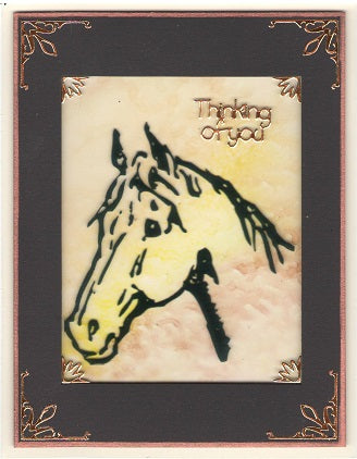 Horse Head Art Acetate