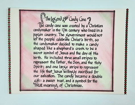 Candy Cane Legend Rubber Stamp ES 54901