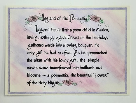 Poinsettia Legend Stamp ES 16502S