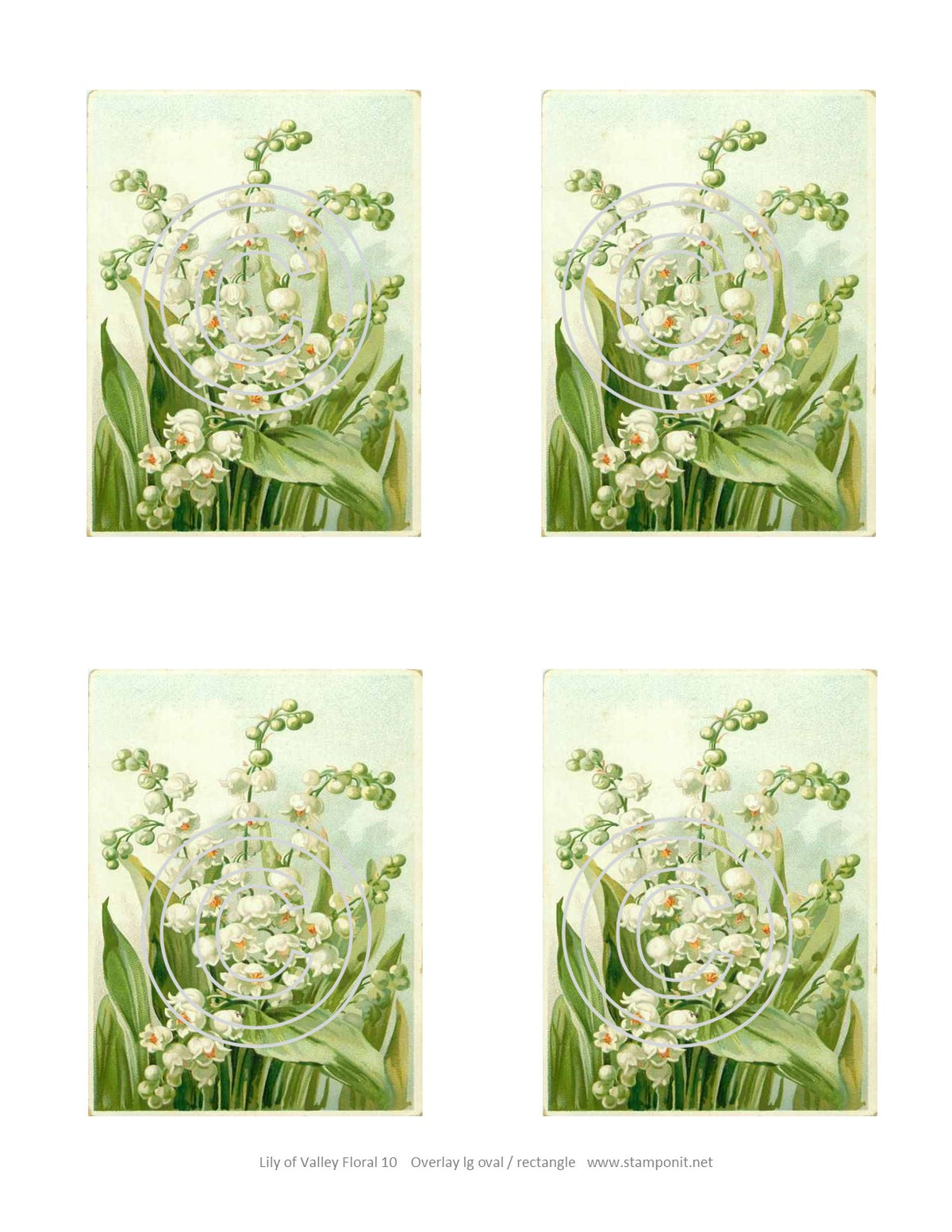 Lily of the Valley (4), Vintage Hue Acetate
