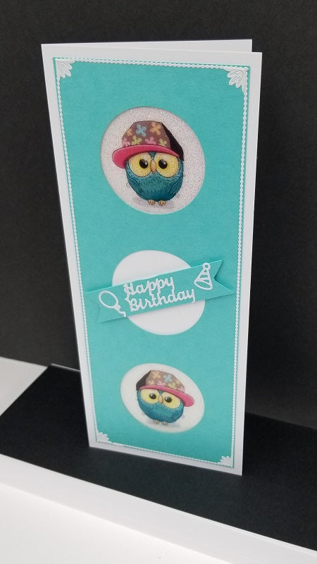 Little Hoots 2 Slimline Vintage Hue Acetate