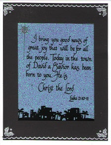 Bethlehem (Luke 2) GlitterFilm and Art Acetate Card Kit