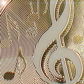 Sticker, Double Embossed Music Saxophone  356471