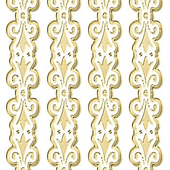 Sticker, Double Embossed Ornamental Borders  356961