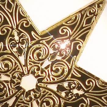 Sticker, Double Embossed Stars  357052