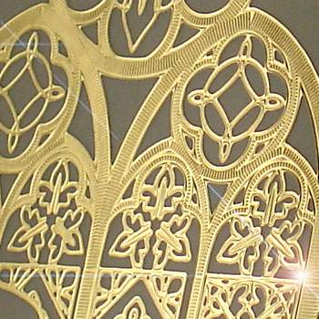Sticker, Double Embossed Church Window-Religious  357301