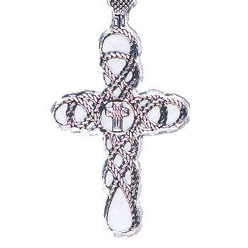 Sticker, Double Embossed Crosses w-Rosary  357306