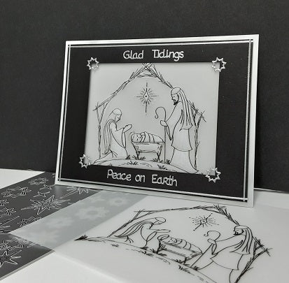 Cut-N-Create 12 Card Kit Manger Scene AS1201