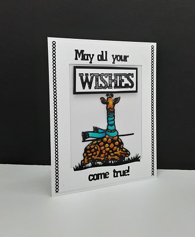 Just for You Giraffes Outline Sticker  2345 (LCD025)