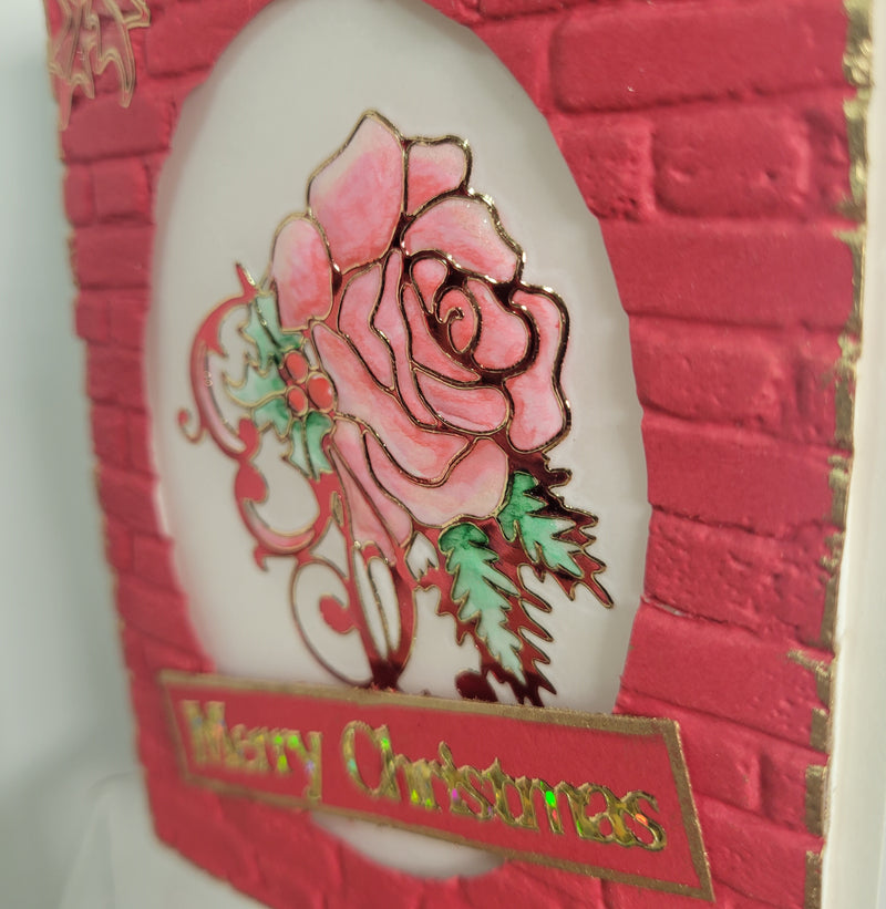 Christmas Rose Outline Sticker  4399