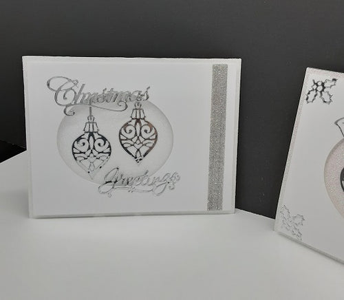 Christmas Ornament Balls Outline Sticker  4163