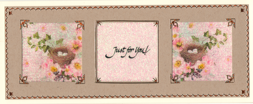 GlitterFilm & Vintage Hues 12 Slimline Card Kit Nature's Soft Shades Greetings 1