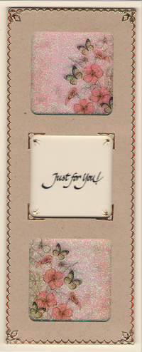 GlitterFilm & Vintage Hues 12 Slimline Card Kit Nature's Soft Shades Greetings 1