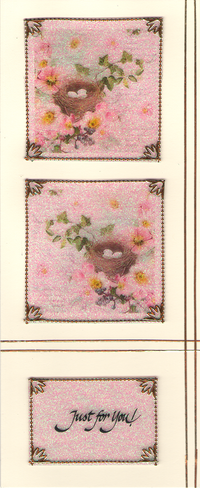 GlitterFilm & Vintage Hues 12 Slimline Card Kit Nature's Soft Shades Greetings 1